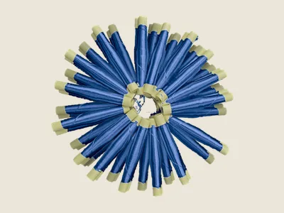 صابرة أزرق مغلوق شاعل